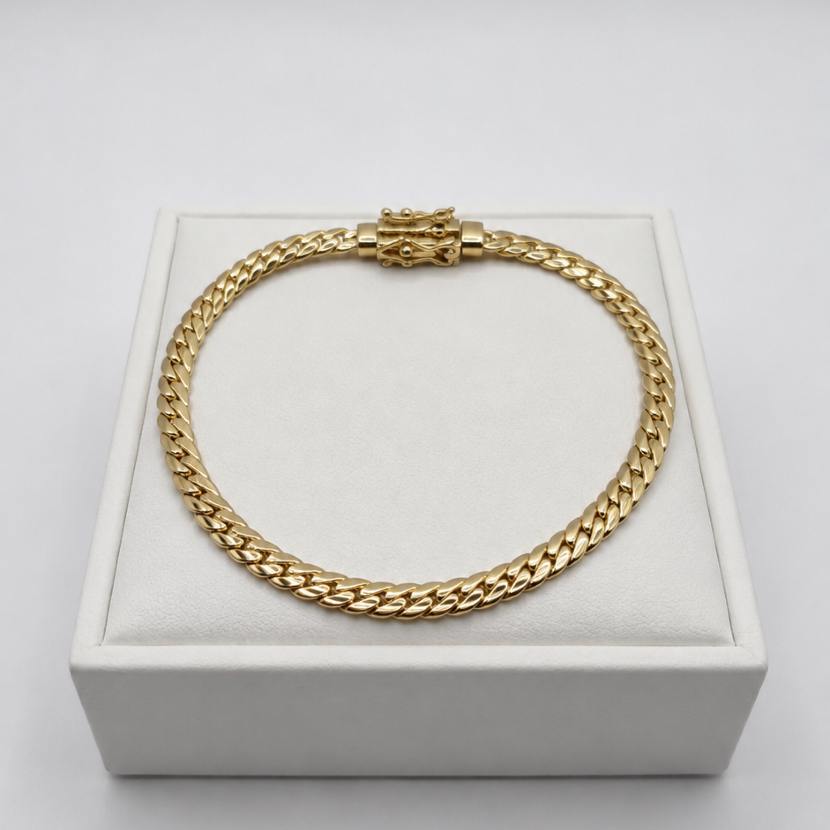 8” Miami Cuban Gold Bracelet 3mm